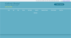 Desktop Screenshot of mygalleriadental.com